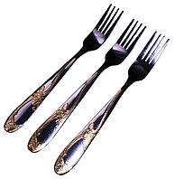 Виделки столові "Лоза" (12 шт./набір) Золото