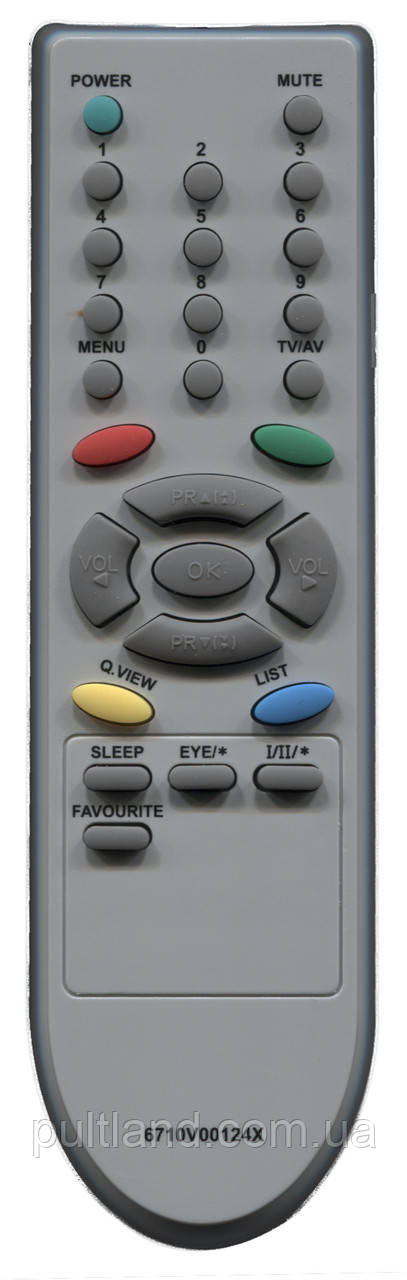 Пульт для телевізора LG 6710V00124X, MKJ61608504