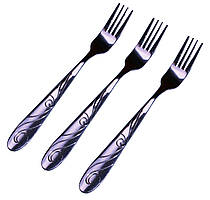 Виделки столові "Хвиля" (12 шт./набір) Срібло