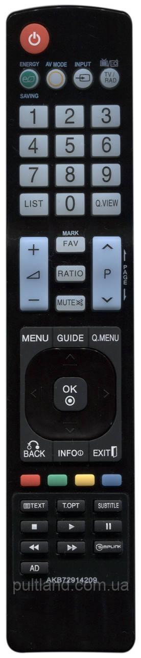 Пульт для телевізора LG AKB72914209