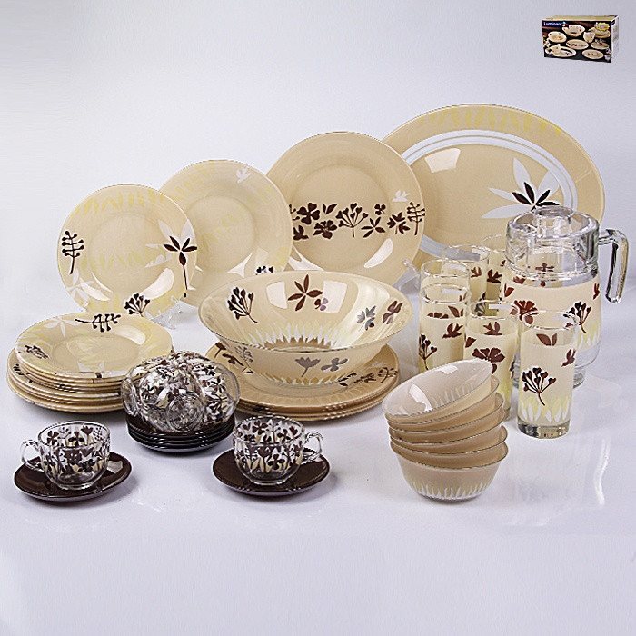 Hevea Beige Сервіз столовий 46 пр. Luminarc N4872