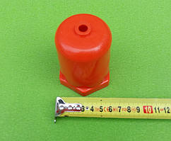 Ковпак захисний пластиковий (ЧЕРВОНИЙ) під будь-який ТЕН з різьбою 1¼" (до тенів в чавунні батареї і ін.)