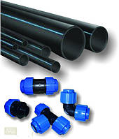 Труби та комплектуючі ПХВ чорна