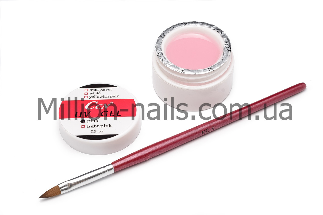 УФ гель для нарощування нігтів CCN, рожевий (pink) 15 ml(0.5 oz)