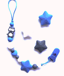 Тримач для пустушки, для соски силіконовий