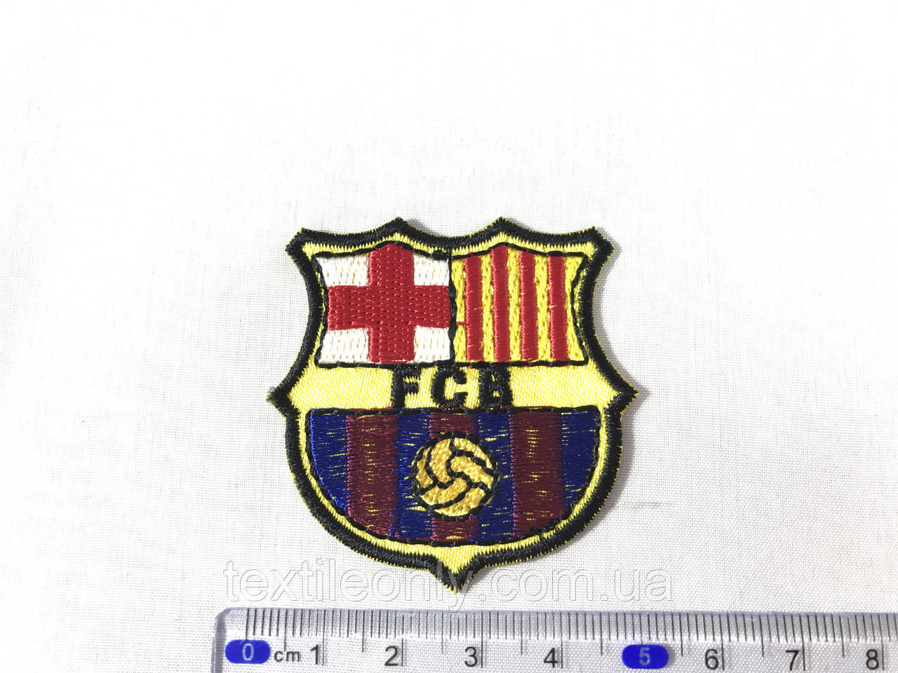 Нашивка FC Barcelona (FCB) 50х50 мм - фото 2 - id-p256631806