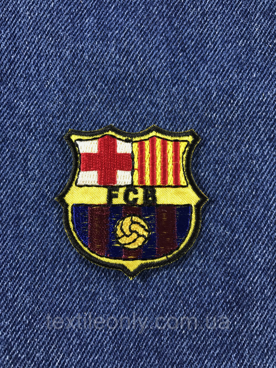 Нашивка FC Barcelona (FCB) 50х50 мм - фото 1 - id-p256631806