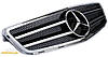 Решітка радіатора Mercedes W204 стиль AMG (хром + чорний глянець), фото 3