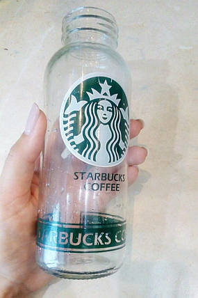 Скляна пляшка Starbucks Coffee 300мл (уцінка), фото 2