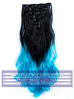 Накладные волосы на заколках - трессы Rebecca (Термоволосы): цвет 1BT4535