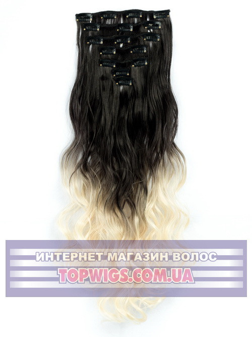 Накладне волосся на кліпсах - треси Rebecca (Термоволосся): колір 2T613, фото 1