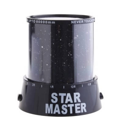 Проектор зоряного неба Star Master з адаптером 220V, чорний, фото 2