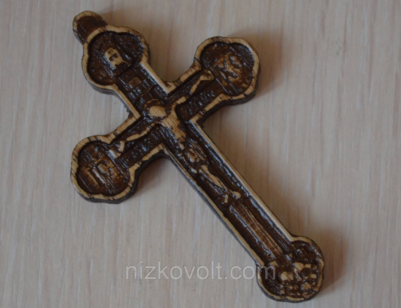 Релігійні товари "Хрестик різьблений з дерева", фото 1