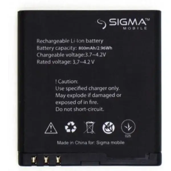 

Акумулятор Sigma Comfort 50 Shell DUO Menol 800mAh (Original)