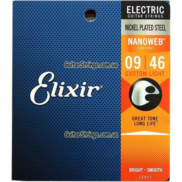

Струны Elixir 12027 Nanoweb Custom Light 9-46