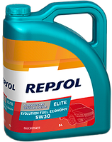 Моторна олива REPSOL ELITE EVOLUTION FUEL ECONOMY 5W30 (5 л) для Peugeot / Citroen з допуском PSA B71 2290