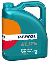 Моторна олива REPSOL ELITE EVOLUTION FUEL ECONOMY 5W30 (4 л) для Peugeot / Citroen з допуском PSA B71 2290