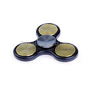 Spinner метал-пластик чорно-золотої конюшини якість ТОП 9401