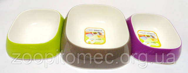 Пластикова миска для кішок і собак GLAM TRIS SM/M/SM Пластикова миска для кішок і собак GLAM TRIS SM/M/SM набір 3шт Ferplast