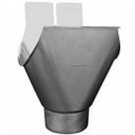 Лійка лійка підвісна для напівкруглого жолоба 333 (153) мм 100 мм Rheinzink Schiefergrau титан-цинк патинир