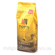 Кава в зернах TOTTI Caffe SUPREMO Тотті Кафі сюпремо відрізняється 1000 гр