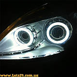 Ангельські очі COB LED 100 мм білі на фари БМВ ВАЗ Мазда Форд Шевроле Кіа Нісан Опель УАЗ Рено Шкода BMW, фото 2