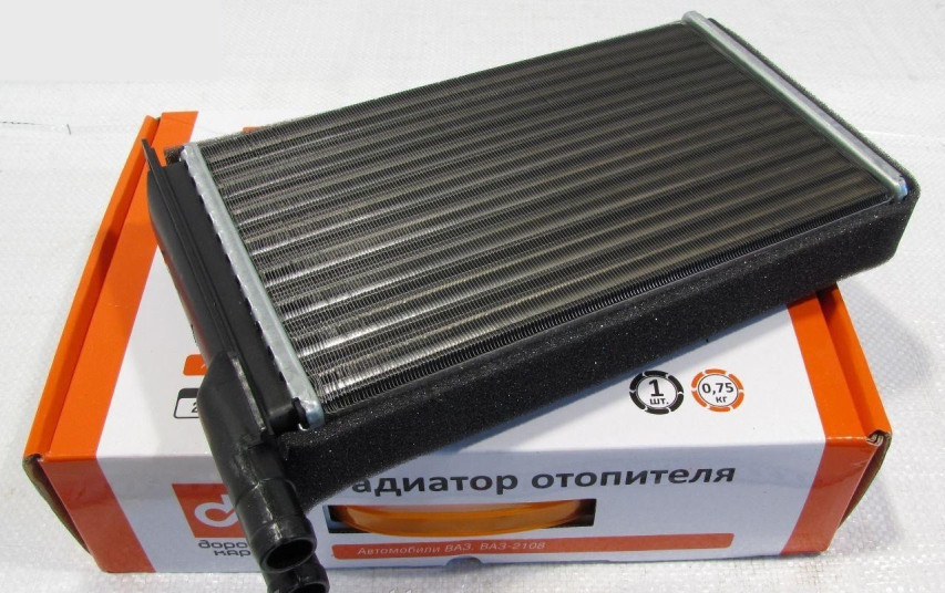 Радіатор опалювача (пічки) 2108 2109 21099 2113 2114 2115 Таврія 1102 1103105 алюмінієвий DK, фото 1