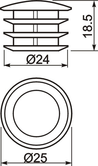 Джокер R-17 заглушка для трубы 25мм - фото 2 - id-p5060403