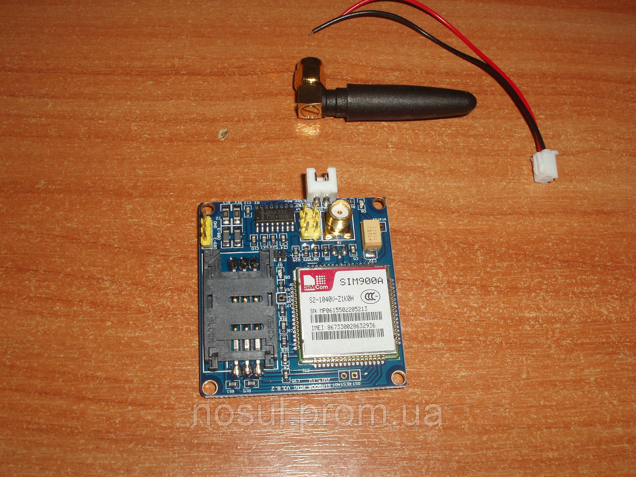 SIM900A mini V4.0 (3.8.2) 64K S2-1040V-Z1KOH GSM/GPRS/SMS модуль + антена для Arduino - фото 1 - id-p309621371