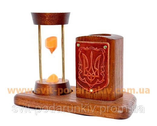 Пісочний годинник із гербом України Тризуб у подарунок, фото 2