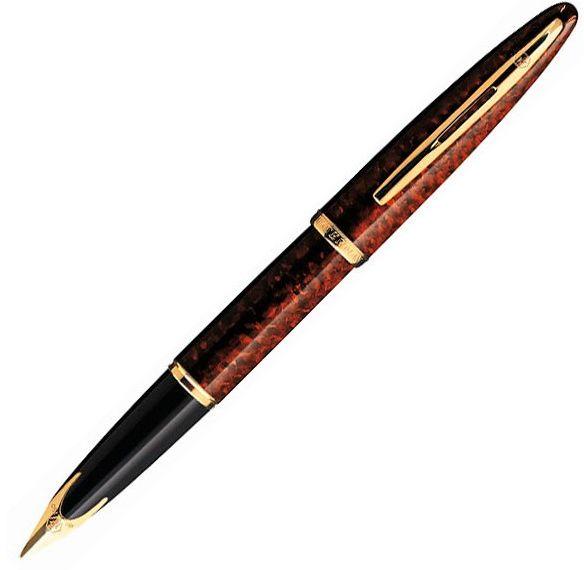 Эксклюзивная ручка перьевая Waterman CARENE Amber Marine FP F 11 104 коричневый