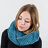 Снуд в'язаний "Ідрі", Смарагд, фото 2
