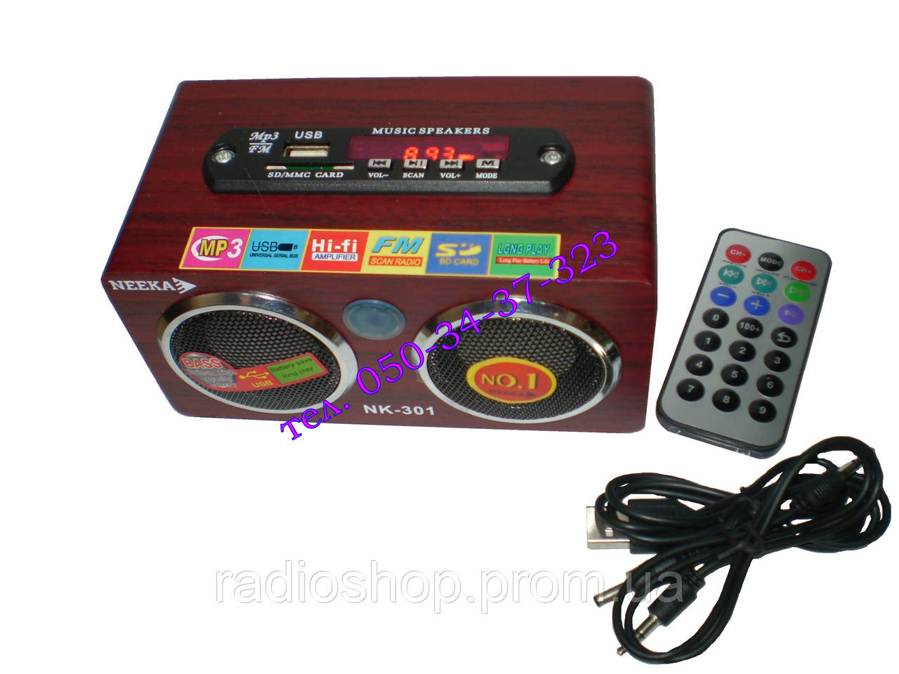 Радіоприймач Колонка NK-301 USB/SD MP3 PLAYER