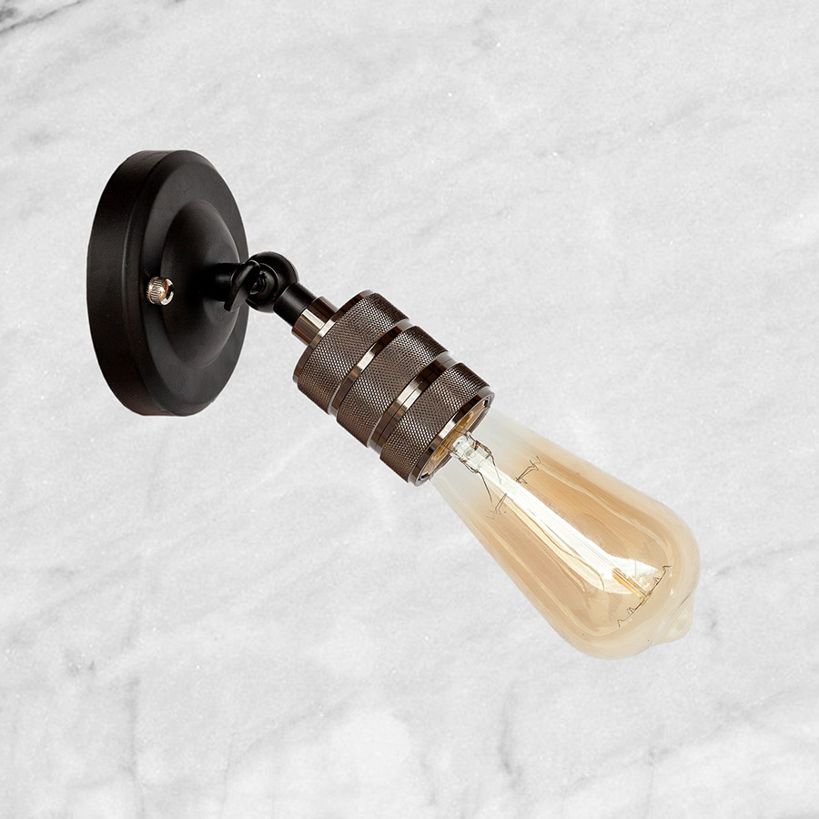 Чорне бра "Industrial Retro" (52-WA2104)