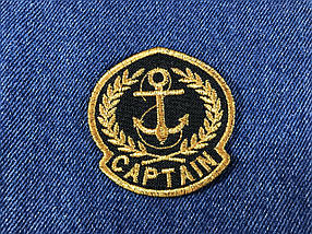 Нашивка Captain золото 55х56 мм