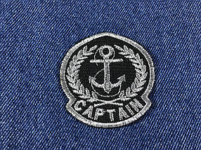 Нашивка Captain срібло 55х56 мм
