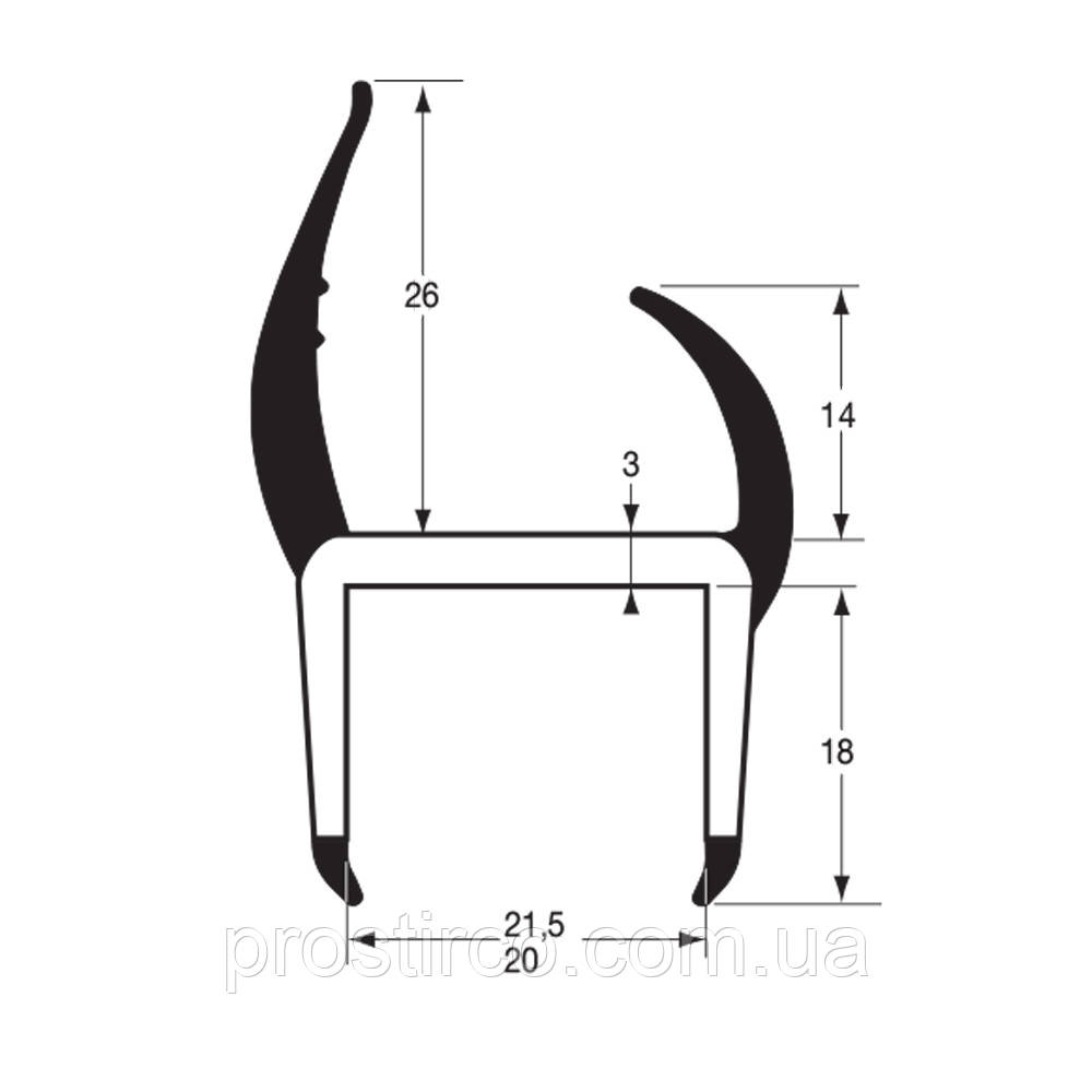 Ущільнювач для дверей, 20мм 5,0 м