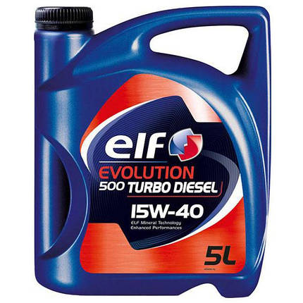 Масло Elf Turbo Diesel 15w40 5л, фото 2
