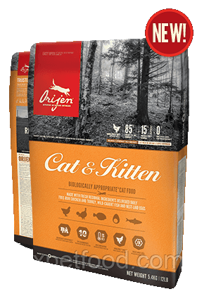 ORIJEN Cat and Kitten 1,8 кг корм для кішок і кошенят усіх порід
