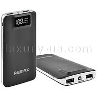 Power Bank REMAX 20000 mAh 2USB(1A+2A), цифровий дисплей із підсвіткою, ліхтарик 1LED-134