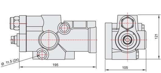 Пневмоуправляемый гидравлический клапан c регулирующим вентилем (Directional Tank Valve) - фото 3 - id-p578410536