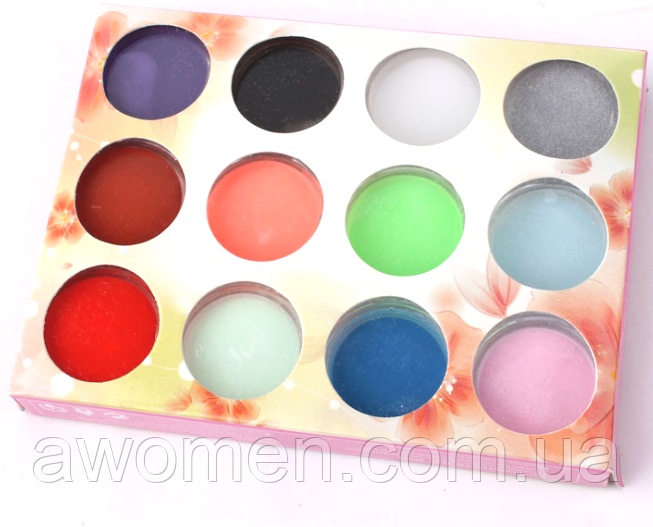 Акрил кольоровий 12 кольорів , фото 1