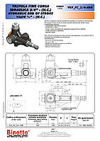 Клапан ограничителя хода Binotto VLV-FC-3.4-IDR