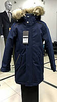 Детская зимняя куртка-пальто West-fashion M-106 синяя