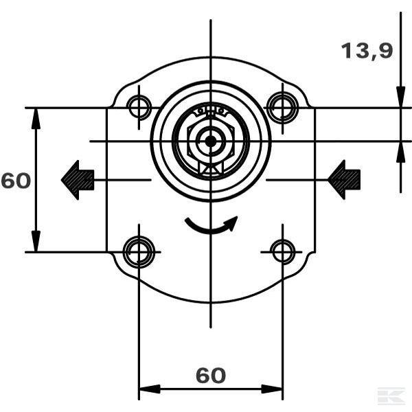 Шестерневий насос CASAPPA серія POLARIS PLP2027D054B4 Pump PLP 20.27-D0 54-B4 LBC/BE