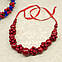 Намисто з дерева червоне 18.01.011, фото 2
