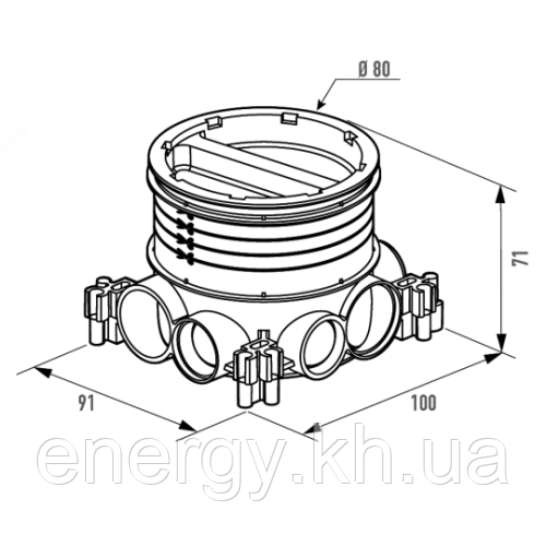 Купити Монтажна коробка Batibox для встановлення в бетон підлогових ...