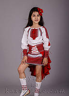 Український костюм для дівчинки р. 104 Пава червоний