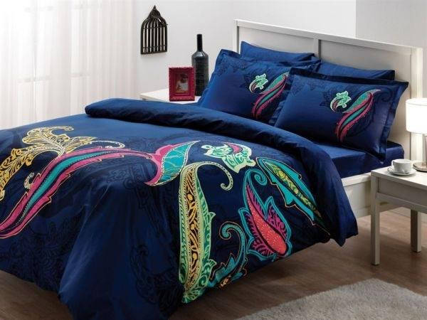 Постільна білизна TAC DELUX SATEN MIKELA двоспальний — євро, фото 1