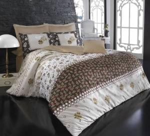 КПБ Minteks CLOVER kahve євро